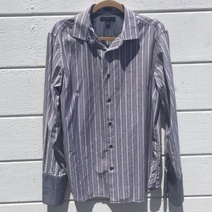 Banana Republic Striped Button Down